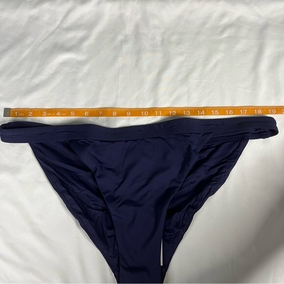 Andie Swim Size XXXL Navy Blue Banded Cheeky Bottom Sexy Beach Classic Low Rise - Picture 3 of 9
